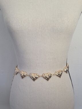 Gold Heart Link Waist Chain Belt
